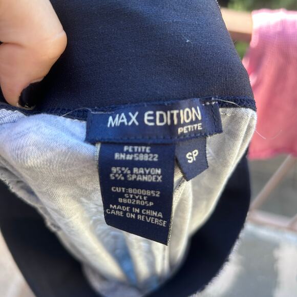 Max Edition Paisley Stretch Casual Pants Size Petite Small - Picture 3 of 5